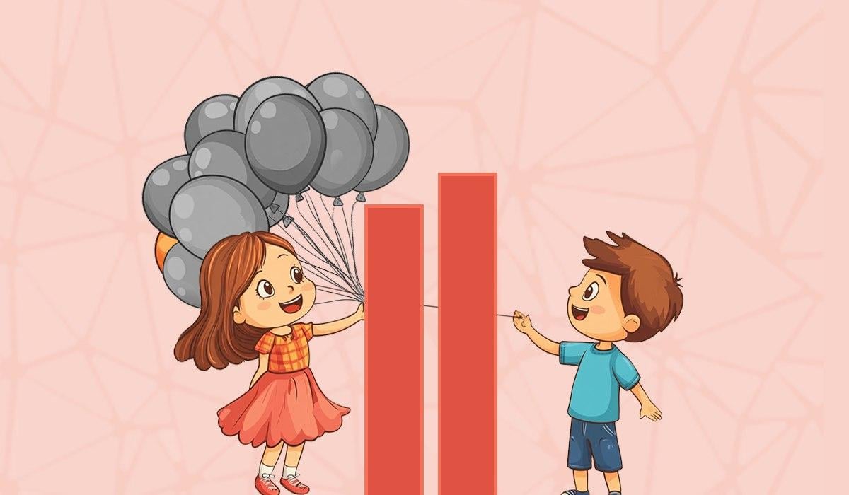 Rapaz a segurar um balão cor de laranja / colagem com foto Moje