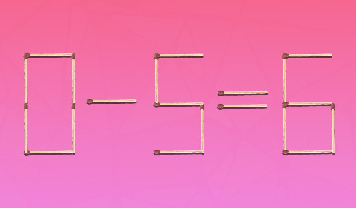 Tens de arrastar 2 fósforos para fazeres a igdade correta: um simples teste de QI