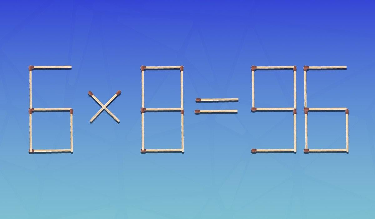 Teste rápido de QI: tens de retirar d correspondências para que a igdade fique correta