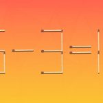 É necessário mover apenas 1 correspondência para que a igdade